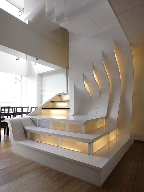 musical wall and stairs